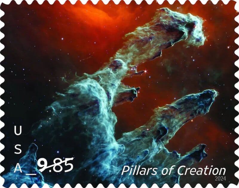 НАСА и USPS представили изысканные марки космического телескопа Джеймса Уэбба