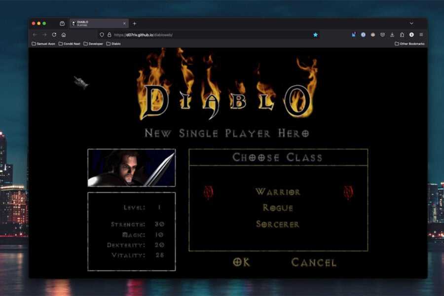 Оригинальная Diablo теперь доступна в любом браузере